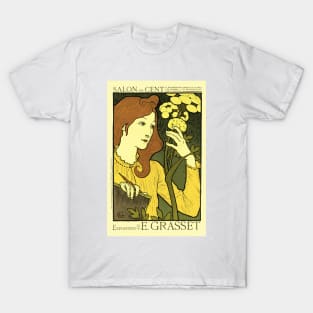 SALON DES CENT Poster by Eugene Grasset in 1894 for French Decorative Art Exposition T-Shirt